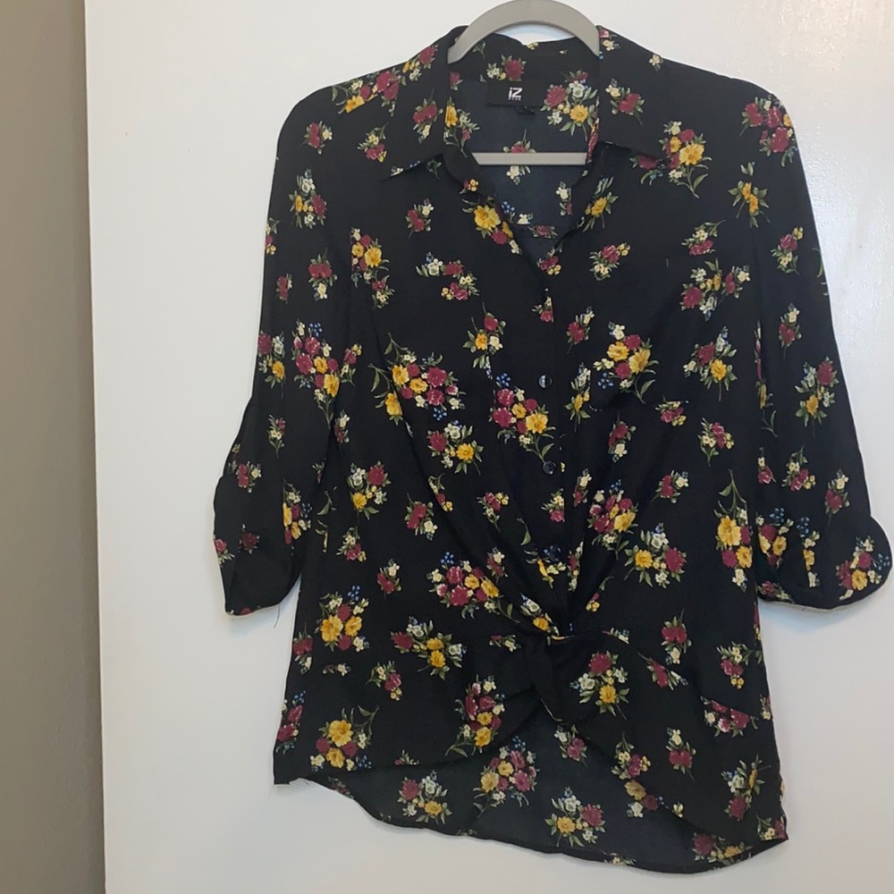 Iz byer women’s shirt long button up